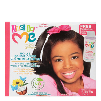 JUST FOR ME No-Lye Conditioning Creme Relaxer Kit