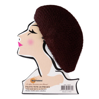 KIM &amp; C Thin Hair Net with Face Display (24pcs/pack)