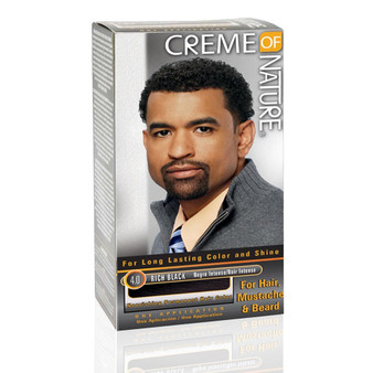 CREME OF NATURE Men Gel Color Kit for Hair, Mustache &amp; Beard