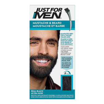 JUST FOR MEN Mustache &amp; Beard Brush-In Color