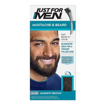 JUST FOR MEN Mustache &amp; Beard Brush-In Color