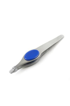 KIM &amp; C Square Tip Tweezer with Rubber Grip (24pcs/display)