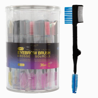 Kim &amp; C 3 in 1 Eyebrow Brush (36pcs/Jar)