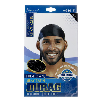 KIM &amp; C Silky Satin Tie-Down Durag