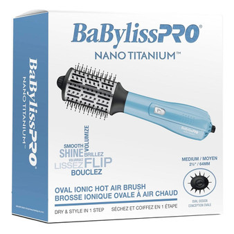 BABYLISS PRO Ionic &amp; Nano-Titanium Oval Hot Air Brush