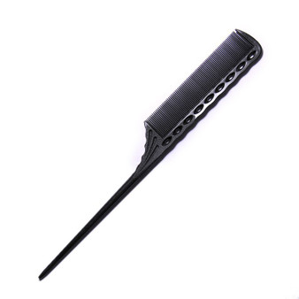 YS Park – Carbon Super Tint Rat Tail Comb #115 – 215mm – Black