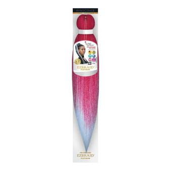 EZBRAID Platinum 2-Tone Color Pre-Stretched Braid (26inch)