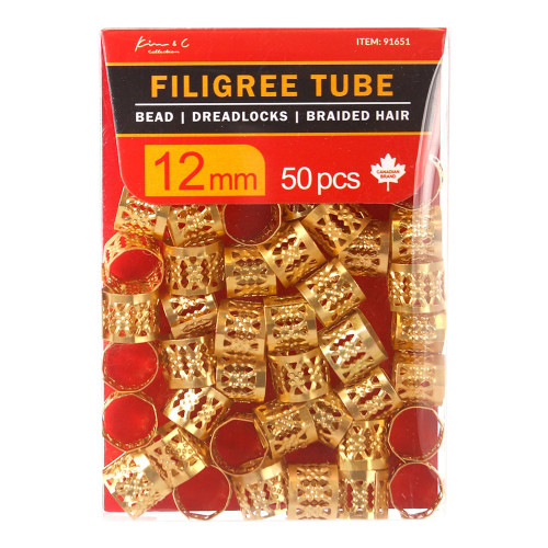KIM &amp; C Filigree Tube Gold
