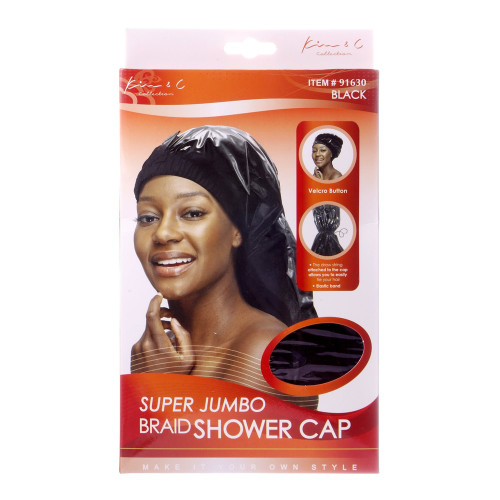 KIM &amp; C Super Jumbo Braid Shower Cap