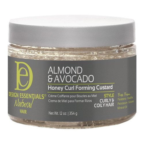 DESIGN ESSENTIALS Almond &amp; Avocado Honey Curl Forming Custard (12oz)