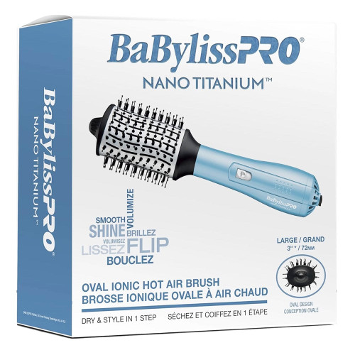 BABYLISS PRO Ionic &amp; Nano-Titanium Oval Hot Air Brush
