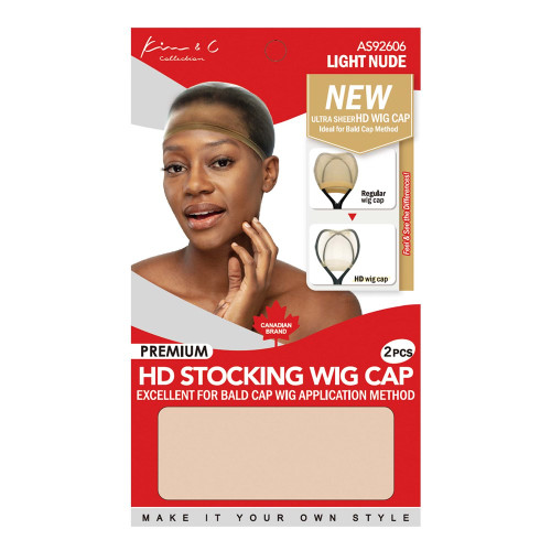 KIM &amp; C Premium HD Stocking Wig Cap (2pcs)