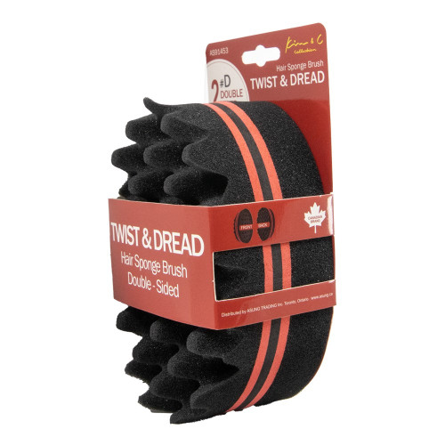 KIM &amp; C Twist &amp; Dread Sponge Brush [Double Sided]