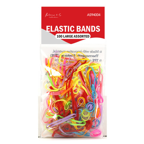 KIM &amp; C 100pcs Elastic Bands (Large 1.5inch)