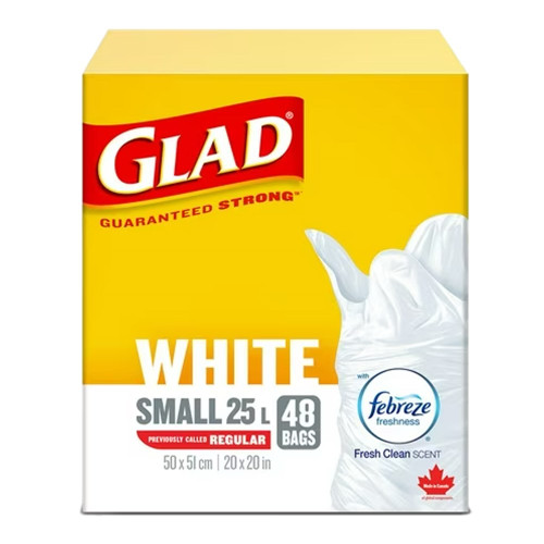 GLAD White Garbage Bag [Small 25L]