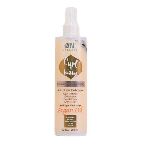 ON NATURAL Curl &amp; Wavy Argan Oil 4 In 1 Hair Enhancer