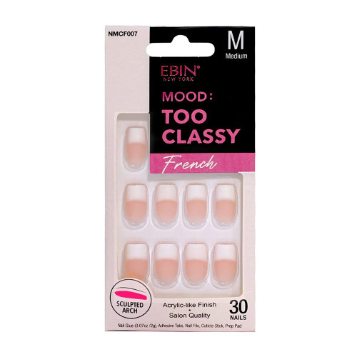 EBIN Mood Too Classy French Nail Tips