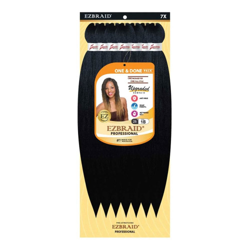 EZBRAID Professional 7X One &amp; Done Pre-Stretched Braid (26inch)
