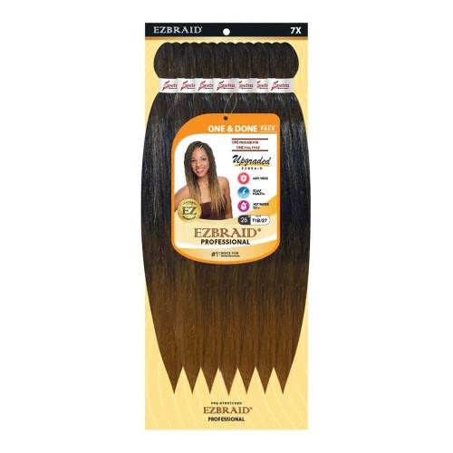 EZBRAID Professional 7X One &amp; Done Pre-Stretched Braid (26inch)