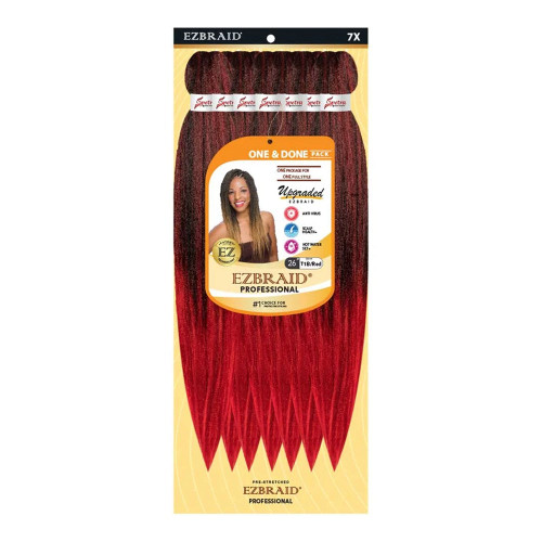 EZBRAID Professional 7X One &amp; Done Pre-Stretched Braid (26inch)