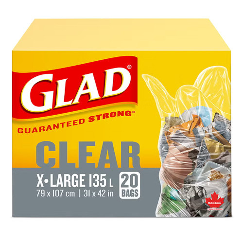 GLAD Clear Garbage Bag