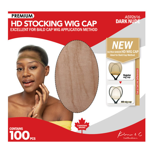 KIM &amp; C Premium HD Stocking Wig Cap Bulk Pack (100pcs)
