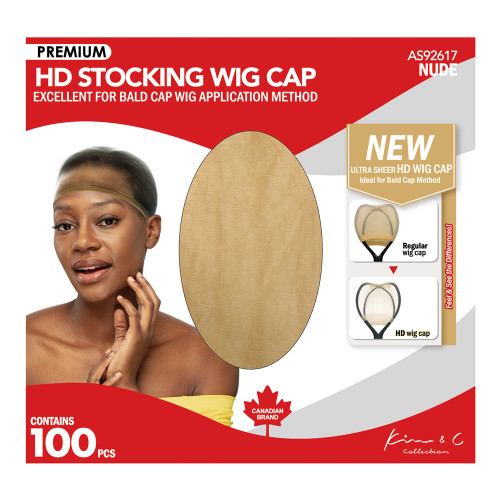 KIM &amp; C Premium HD Stocking Wig Cap Bulk Pack (100pcs)