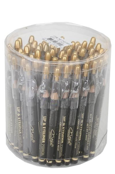 MAGIC COLLECTION Mini Eyeliner Pencil W/Sharpener [72pc/Jar]