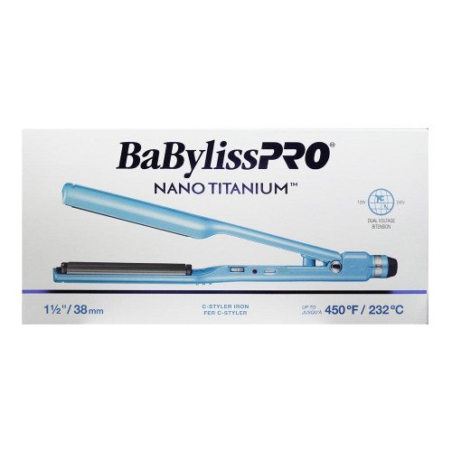 BABYLISS PRO Nano-Titanium &amp; Ceramic Flat Iron