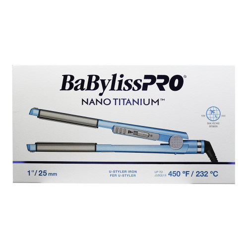 BABYLISS PRO Nano-Titanium &amp; Ceramic Flat Iron