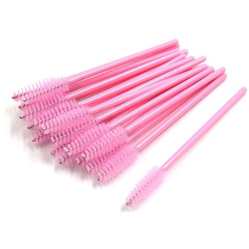 SILKLINE – Disposable Mascara Applicators – PINK – 25/pack