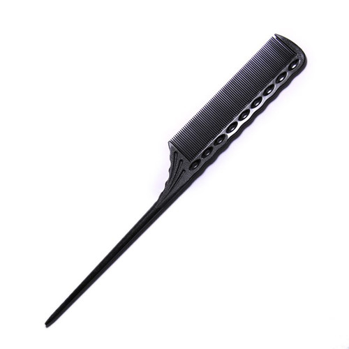 YS Park – Carbon Super Tint Rat Tail Comb #115 – 215mm – Black