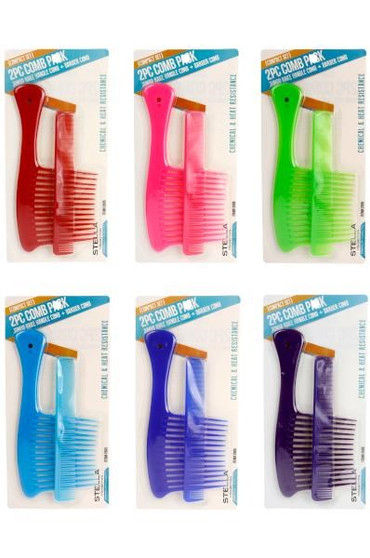 MAGIC COLLECTION Rake Handle &amp; Styling Comb 2pcs