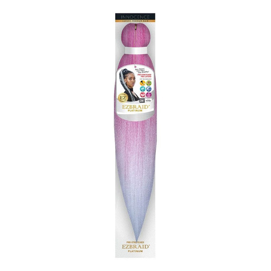 EZBRAID Platinum 2-Tone Color Pre-Stretched Braid (26inch)