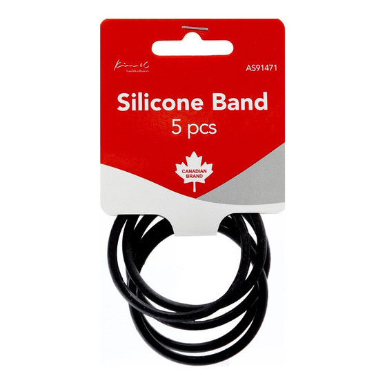 KIM &amp; C Silicone Hair Band Ponytailers (5pcs)