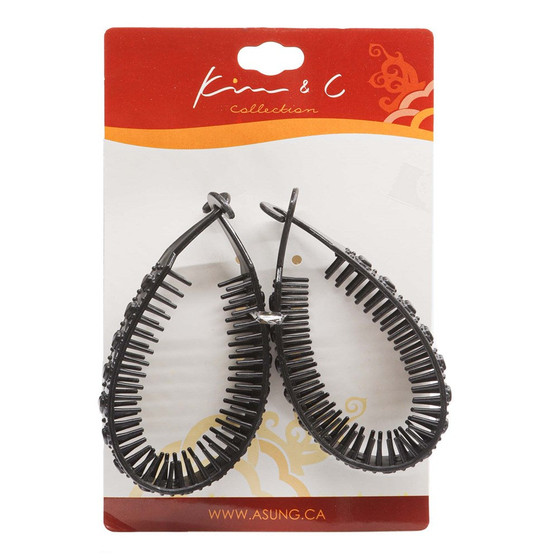 KIM &amp; C 2pcs Flexible Comb Hair Clips