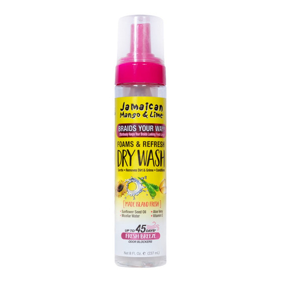 JAMAICAN MANGO &amp; LIME Braids Your Way Foam &amp; Refresh Dry Wash