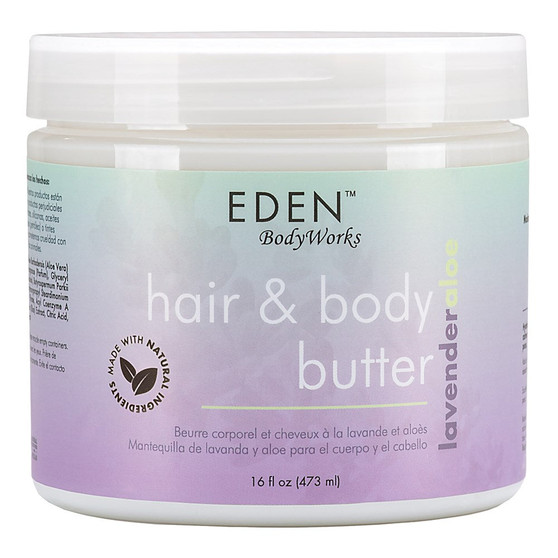 EDEN BODYWORKS Lavender Aloe Hair &amp; Body Butter (16oz/473ml)