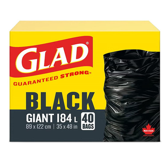 GLAD Black Garbage Bag