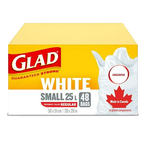 GLAD White Garbage Bag [Small 25L]