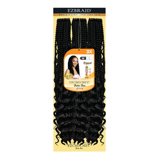 EZBRAID Ezcrochet 3X Boho Box Braid (18inch)