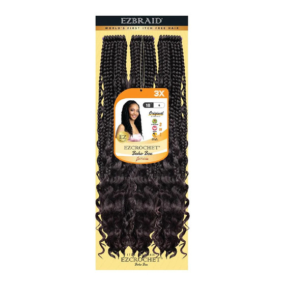 EZBRAID Ezcrochet 3X Boho Box Braid (18inch)