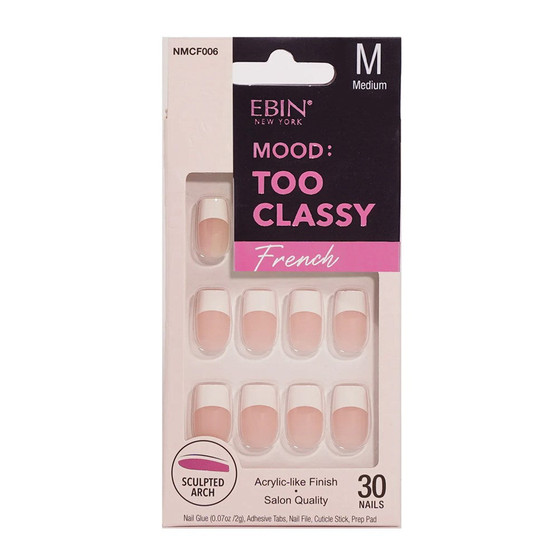 EBIN Mood Too Classy French Nail Tips