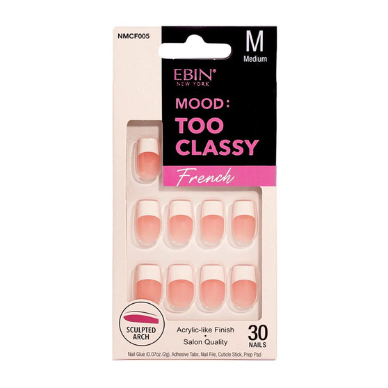 EBIN Mood Too Classy French Nail Tips