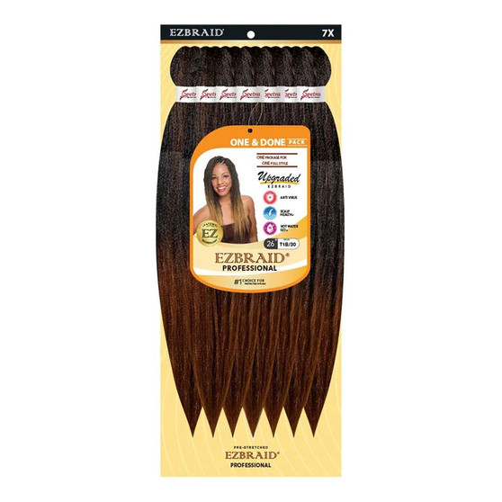 EZBRAID Professional 7X One &amp; Done Pre-Stretched Braid (26inch)