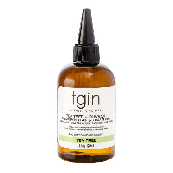 TGIN TEA TREE + OLIVE OIL Detoxifying Hair &amp; Scalp Serum (4oz)