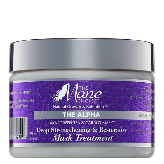 THE MANE CHOICE Green Tea &amp; Carrot Deep Strengthening &amp; Restore Mask Treatment (12oz)