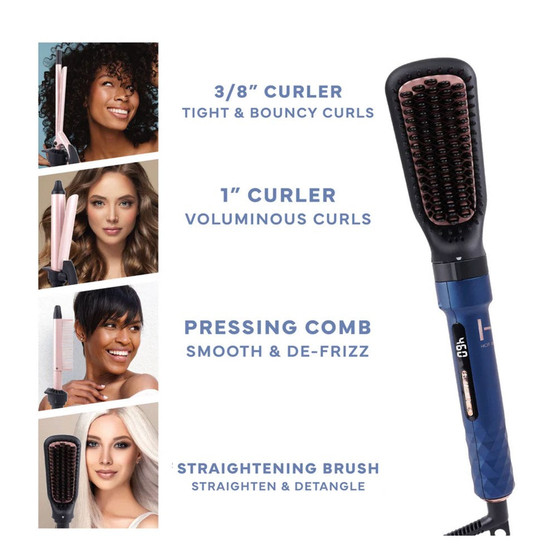ANNIE Hot &amp; Hotter 4 in 1 Ceramic Ionic Digital Interchangeable Hair Styler