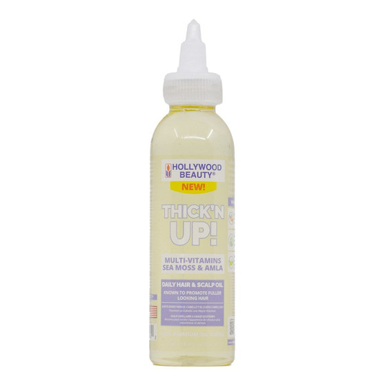 HOLLYWOOD BEAUTY Thick'n Up Sea Moss &amp; Amla Hair &amp; Scalp Oil (4oz)