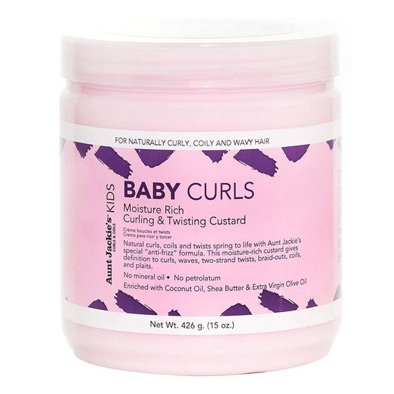 AUNT JACKIE'S Kids Baby Girl Curls Curling &amp; Twisting Custard (15oz)